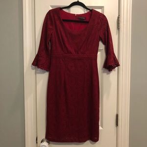 Burgundy Lace Dress